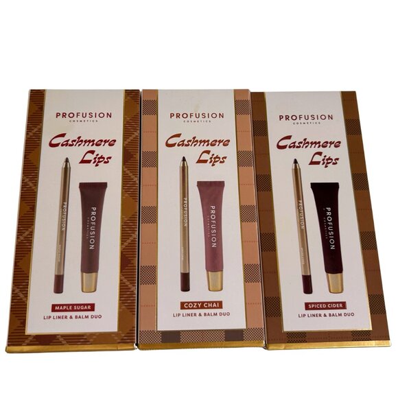 Profusion Cosmetics Cashmere Lips Liner & Balm Duo ~ Maple Sugar - Picture 2 of 3